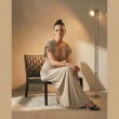 Women's Premium Evening Deep V - Neck Draped Maxi Dress &mdash; Elegant Fluid Formalwear &mdash; High - End Soir&eacute;es, Luxury Resort Wear &amp; Coastal Galas  - Beige