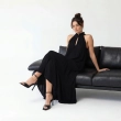 Women's Premium Sleeveless Tiered Maxi Dress Evening Gown &mdash; Coastal Galas, Luxury Resort Wear &amp; Sunset Soir&eacute;es  - Black