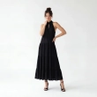Women's Premium Sleeveless Tiered Maxi Dress Evening Gown &mdash; Coastal Galas, Luxury Resort Wear &amp; Sunset Soir&eacute;es  - Black