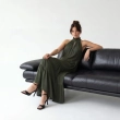 Women's Premium Sleeveless Tiered Maxi Dress Evening Gown &mdash; Coastal Galas, Luxury Resort Wear &amp; Sunset Soir&eacute;es  - Olive Green