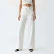 Women's Premium Denim High - Waist Wide - Leg Jeans Trousers &mdash; Daytime Socials, Weekend Outings &amp; Chic Streetwear  - White