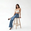 Women's Premium Denim High - Waist Wide - Leg Jeans Trousers &mdash; Daytime Socials, Weekend Outings &amp; Chic Streetwear  - Light Blue Denim
