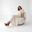 Women's Premium V - Neck Puff Sleeve Tiered Maxi Dress Cottagecore Gown &mdash; Coastal Galas, Luxury Resort Wear &amp; Sunset Soir&eacute;es  - White