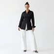 Women's Premium Casual Long - Sleeve Button - Up Shirt With Fabric Belt &mdash; Luxury Lounging, Daytime Socials &amp; Summer Escapes  - Black
