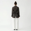 Women's Premium Casual Long - Sleeve Button - Up Shirt With Fabric Belt&mdash; Luxury Lounging, Daytime Socials &amp; Summer Escapes  - Brown