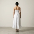 Women's Regular Casual Chic Midi Dress - Summer Spaghetti Straps and Ruffle Hem - White