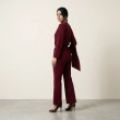Women's Asymmetric Tailored Pants Suit - Elegant Formal &amp; Evening Wear - Black