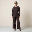 Women's Regular Tunic Dress - Minimalist Casual &amp; Modest Fashion Elegance - Brown