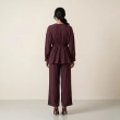 Women's Regular Tunic Dress - Minimalist Casual &amp; Modest Fashion Elegance - Burgundy
