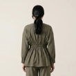 Women's Regular Tunic Dress - Minimalist Casual &amp; Modest Fashion Elegance - Olive Green