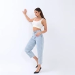 Women's Premium Denim Trousers &mdash; High - Waist Relaxed Fit Jeans &mdash; Daytime Socials, Weekend Outings &amp; Chic Streetwear  - Light Denim Blue