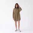 Women's Premium Oversized Casual Striped Button - Up Long - Sleeve Shirt &mdash; Luxury Lounging, Daytime Socials &amp; Summer Escapes  - Brown