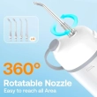 150ml Bitvae Portable Oral Irrigator Frost White with 4 Nozzle Tips