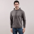 Men&rsquo;s Long Sleeve Hoodie - Casual Pullover Sweatshirt with Adjustable Hood and Relaxed Fit - Grey