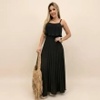 Women&rsquo;s Mia Dress - Sleeveless Long Casual Dress with Flowy Elegant Fit for Everyday Wear - Black