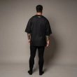 Men&rsquo;s Oversized T-Shirt - Lightweight Crew Neck Streetwear Tee with Relaxed Fit - Black