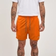 Men&rsquo;s Tactel Swim Shorts - Lightweight Quick Dry Beach Shorts with Adjustable Drawstring Waist - Orange