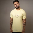 Men&rsquo;s Slim Fit Graphic T-Shirt - &ldquo;Radiance&rdquo; Print Casual Crew Neck Tee with Modern Style - Yellow