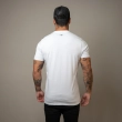 Men&rsquo;s Slim Fit Graphic T-Shirt - Yellow Print Casual Crew Neck Tee with Modern Everyday Style - White
