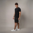 Men&rsquo;s Swim Shorts with Side Print - Lightweight Quick Dry Beach Shorts with Adjustable Drawstring Waist - Black