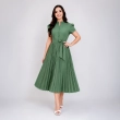 Women&rsquo;s Stefany Dress - Short Sleeve Knee-Length Elegant Casual Dress for Everyday Wear - Sage Green