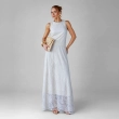 Women&rsquo;s Lace Skirt - Elegant Casual Summer Skirt with Feminine Flowy Fit - White