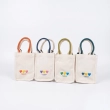 Square Canvas Crossbody Bag / Flipped Sweetheart Series Coated Shopping Bag