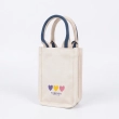Square Canvas Crossbody Bag / Flipped Sweetheart Series Coated Shopping Bag