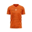 Wings T Shirt Marble V Neck Short Sleeve Dri Fit Polyester - Orange