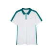 Nox Polo Pro Collar Zipper Breathable Polyamide Elastane - White Ivy Green