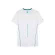 Nox Polo Pro Collar Zipper Breathable Polyamide Elastane - White Ivy Green