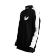 Wings Sweatshirt Designed 2 GO High Collar Panel Sleeve Ribbed Cotton - Black White
