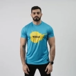 Wings T Shirt Digital Print Crew Neck Short Sleeve Polyester - Turquoise Yellow