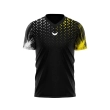 Wings T Shirt Dri Fit Geometric Sublimation Polyester - Black Yellow White