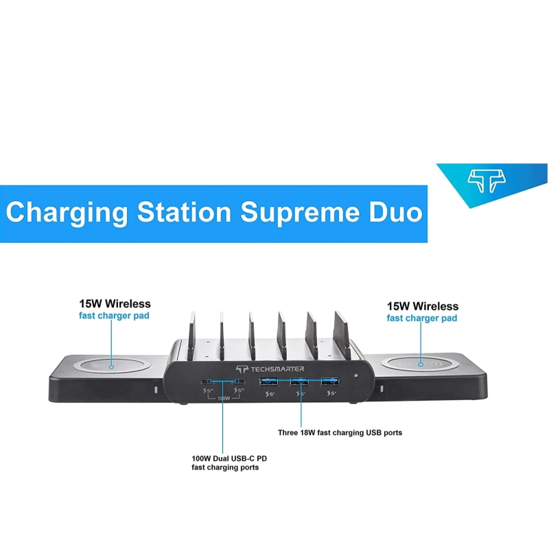 TS Wireless Charging Station Supreme DUO