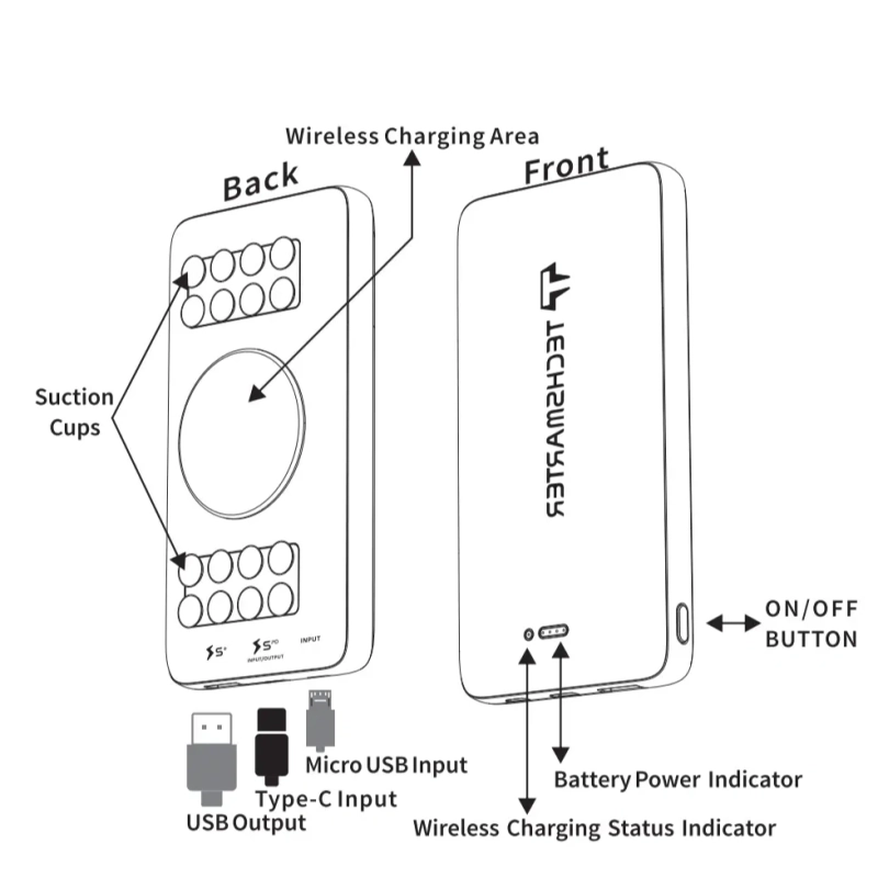 TS BAR 20000 Wireless With Suction