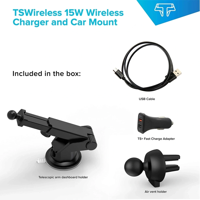 TSMPH 15 W WIRELESS CAR CHARGER