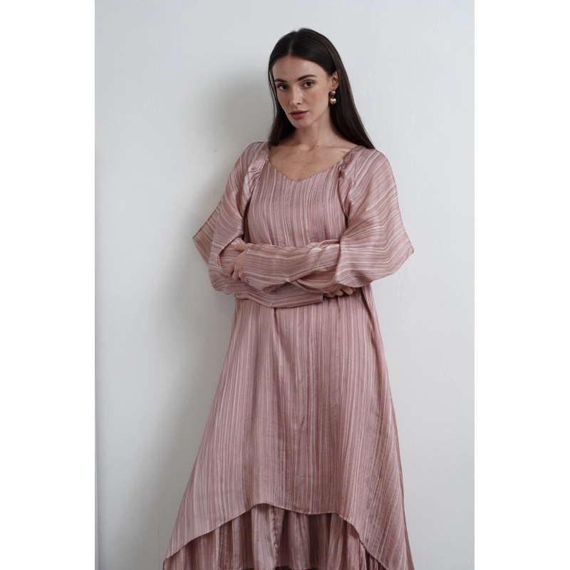 Asymmetric Dress - Light Pink