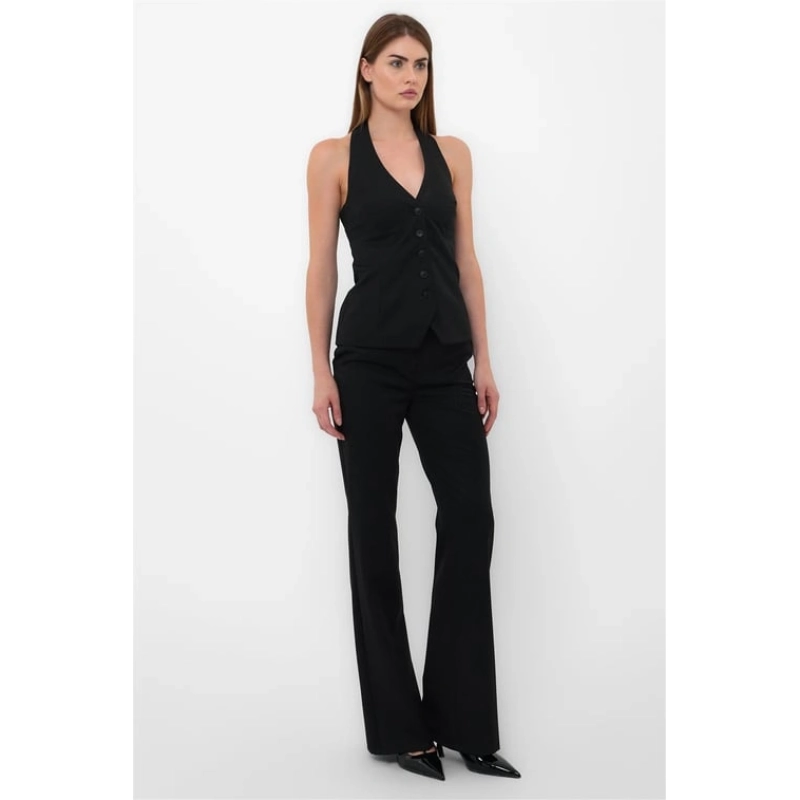BUTTON UP NECKHOLDER VEST