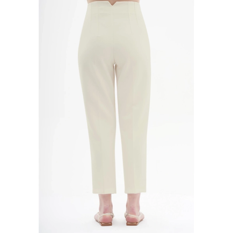 BG DART DETAILED WRIST LENGTH PANTS