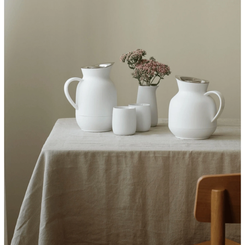Amphora Vacuum Jug,Coffee - Soft White - 1L