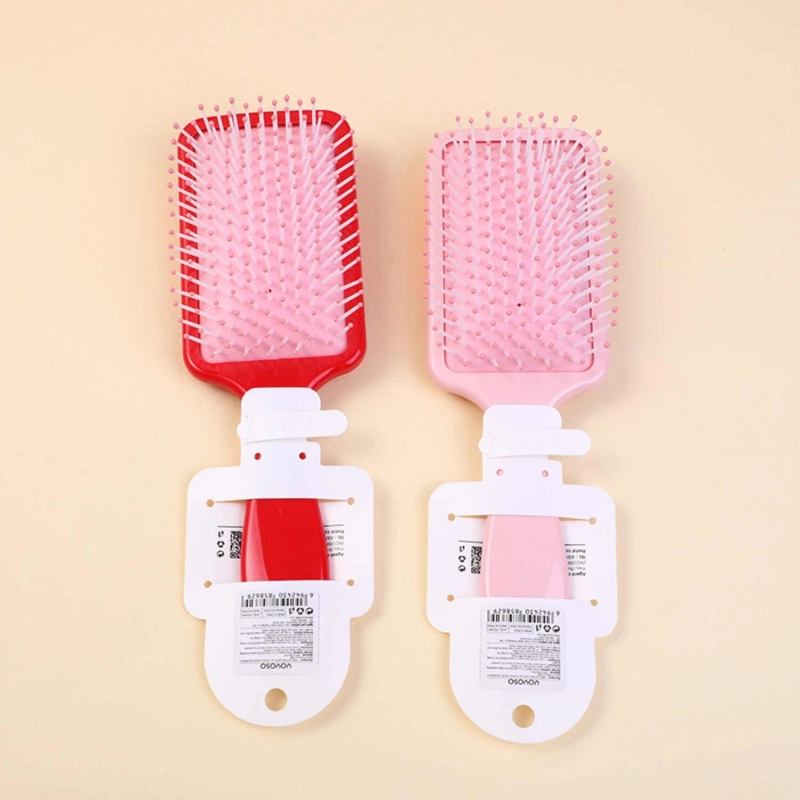 Milk Tea Bear Patch Air Cushion Comb (Strawberry Special Edition) - 3388  Pink &amp; Red