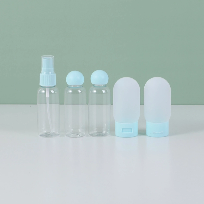 Simple Travel Sub Bottle 5pcs Set Blue