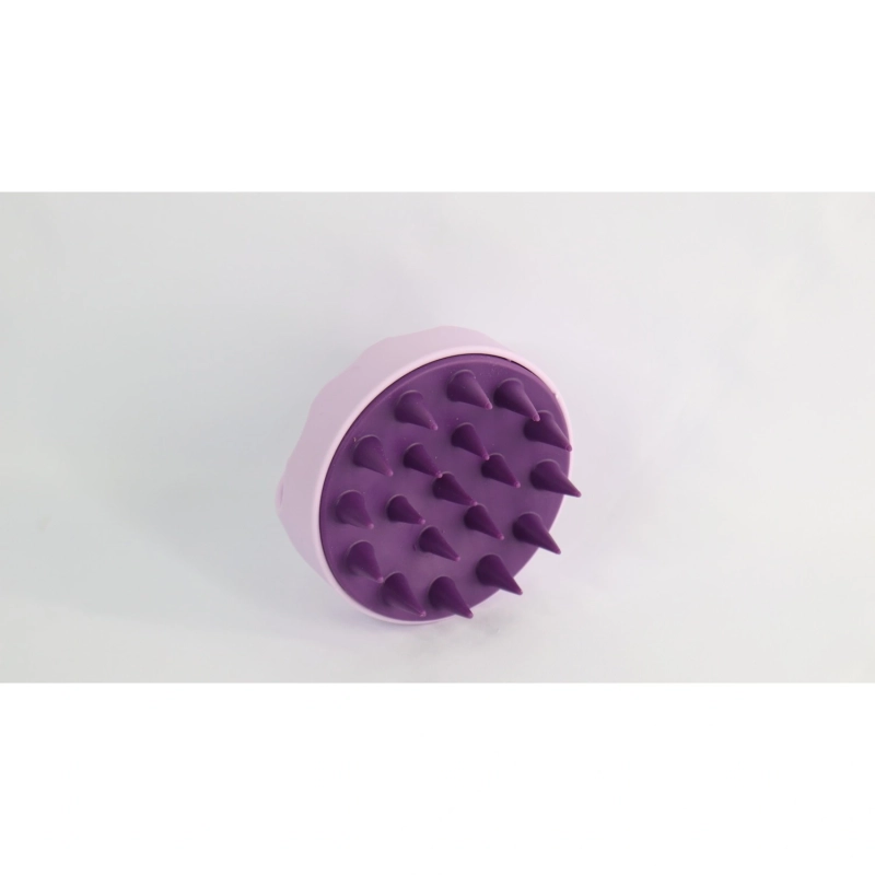Hand Grip Style Shampoo Brush Purple