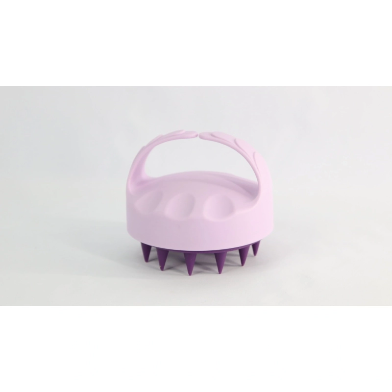 Hand Grip Style Shampoo Brush Purple