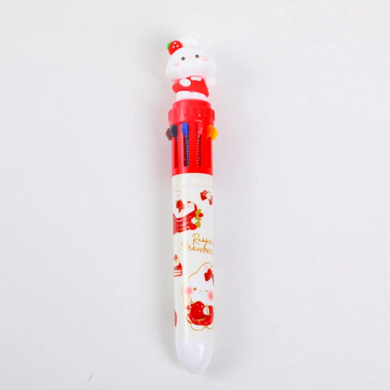 Sweet Rabbit Strawberry Series Ten Color Ballpoint Pen