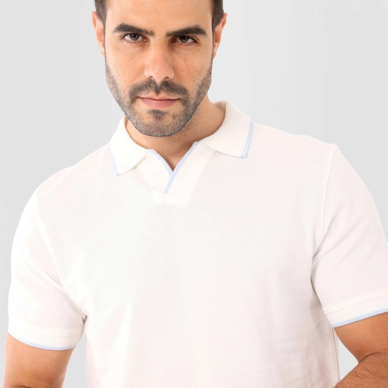 Men's Polo-Shirt - Off White
