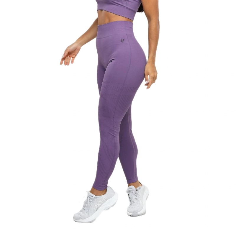 Women's Seamless Training Leggings - Purple