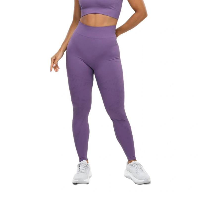 Women's Seamless Training Leggings - Purple
