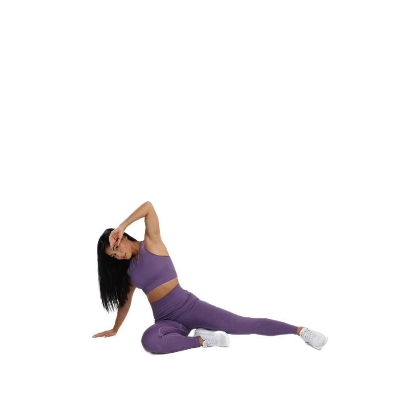 Women's Seamless Training Leggings - Purple